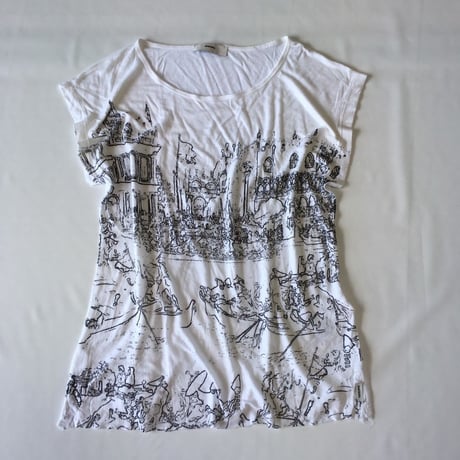 DIESEL ディーゼル 風景画 デザインプリント Tシャツ