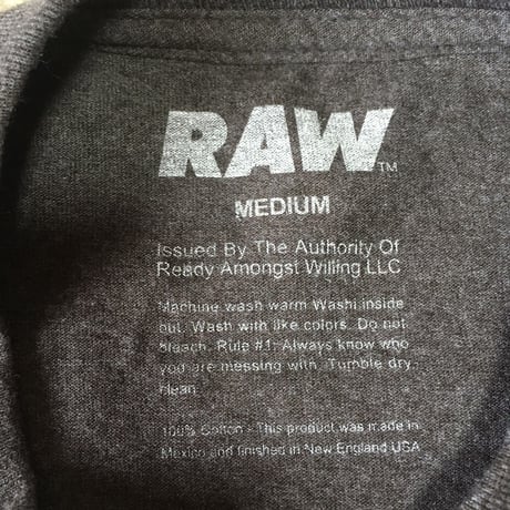 RAW ロウ デザイン Tシャツ