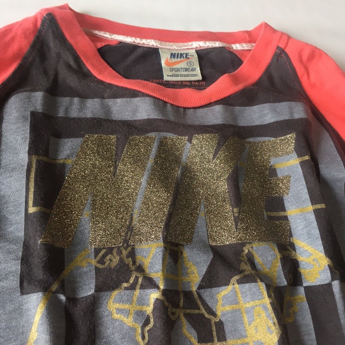 Nike Vintage 七分袖 ラグラン Tee Mサイズ オレンジタグ NIKE ナイキ オレンジタグ復刻 七分袖 Tシャツ | RE・DO