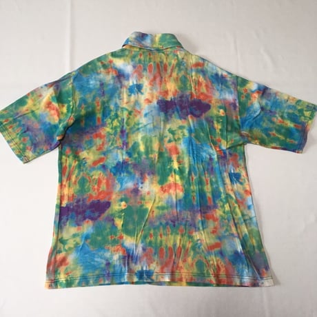 EVISU タイダイ ボタン付きTシャツ