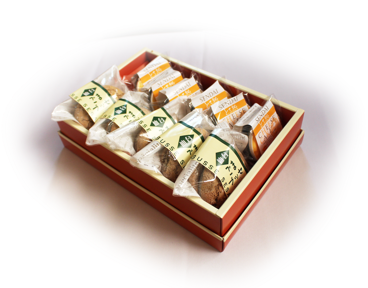 SENDAIとろ熟チーズケーキ 5個入り&ごまブッセ 5個入りセット