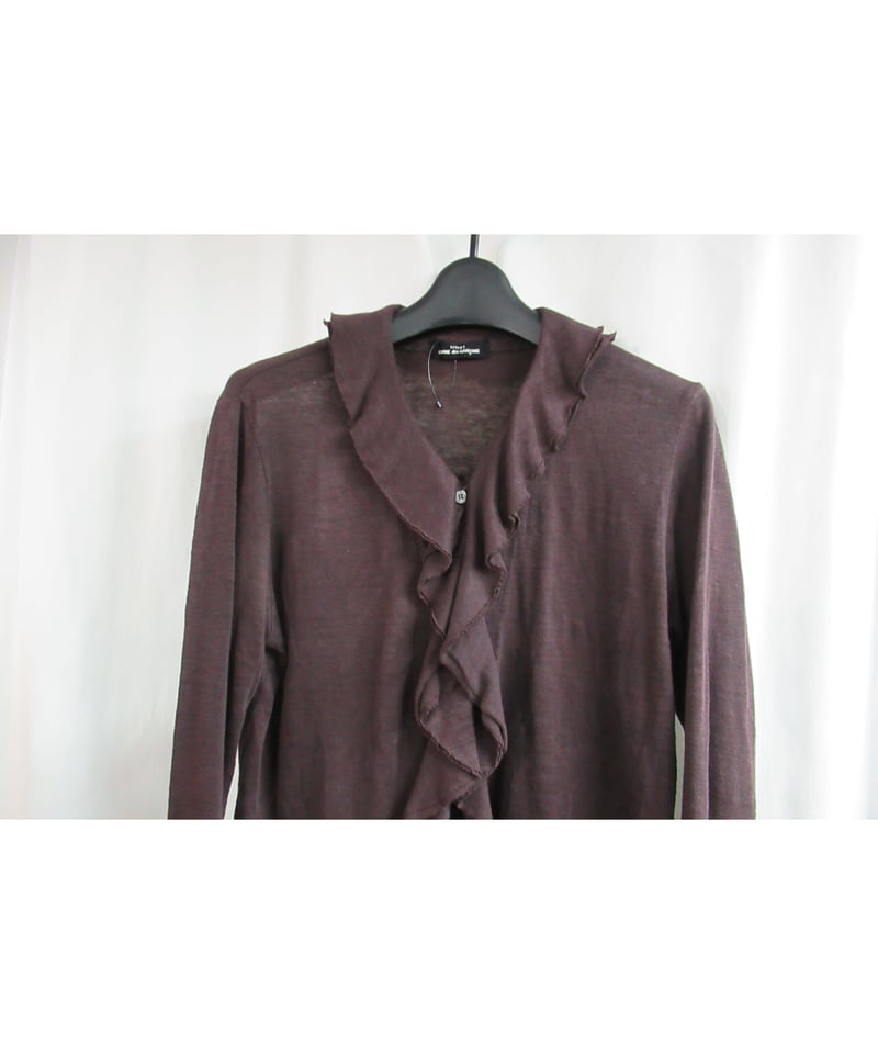 AD1997 tricot COMME des GARCONS フリルデザインカーディガン T AD1997 tricot COMME des GARCONS フリルデザインカーディガン T
