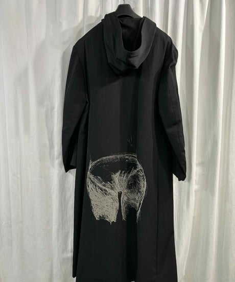 美品 2018AW yohji yamamoto pour homme フーテッドロングコート（HV-J35-126）