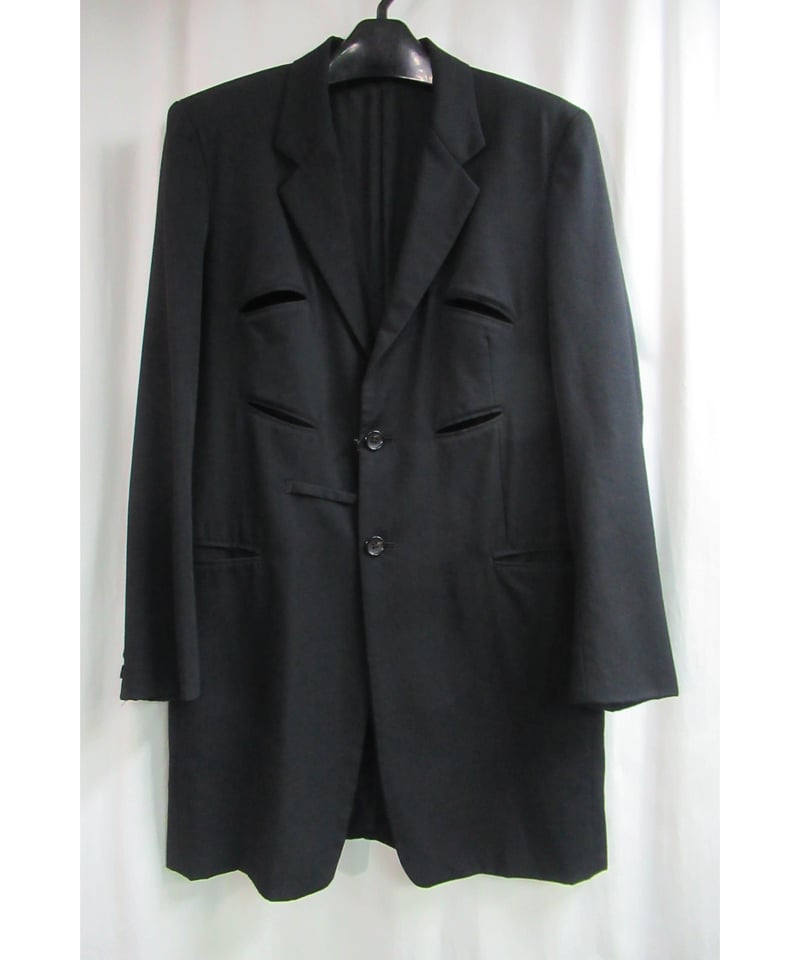 06aw yohji yamamoto pour homme カッティングデザインロング 06aw yohji yamamoto pour homme カッティングデザインロング