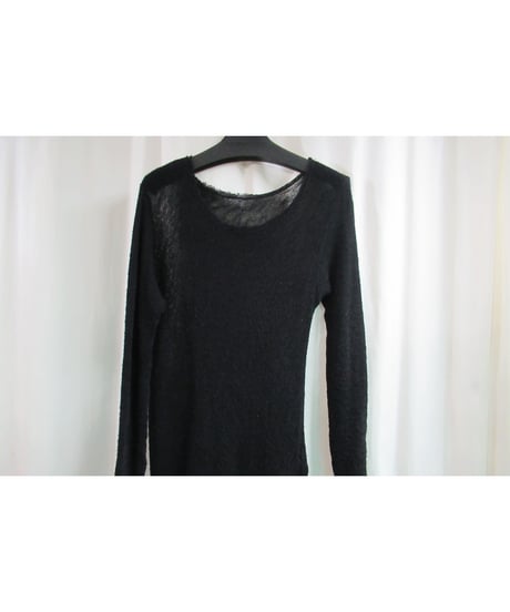 Y's yohji yamamoto 黒 裾デザインニット YU-T76-978