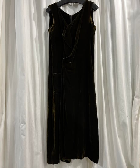 2000AW yohji yamamoto +NOIR ベロアノースリーブワンピース（NT-D15-203）