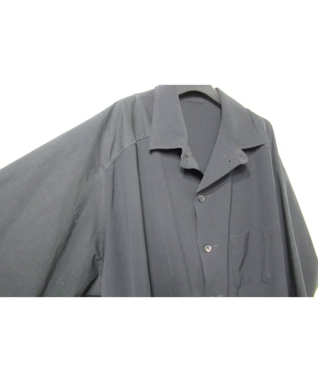 18ss yohji yamamoto pour homme 素材切替えデザイン ラグランスリーブブラウス（HW-B24-809）