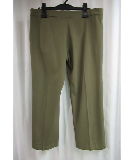 yohji yamamoto femme カーキ シンプルボックスパンツ FV-P30-526