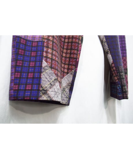 16aw yohji yamamoto pour homme パッチワークプリントデザインパンツ（HR-P70-162）