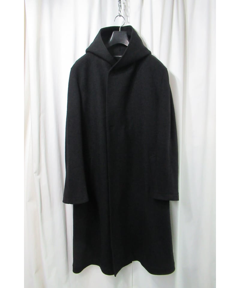 15aw yohji yamamoto pour homme フーテッドロングコート（HY-C