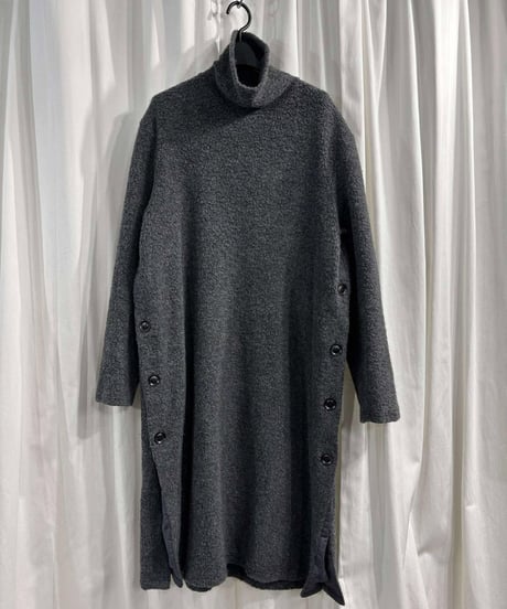 2018AW yohji yamamoto pour homme サイドボタン ロングセーター（HV-T74-178）