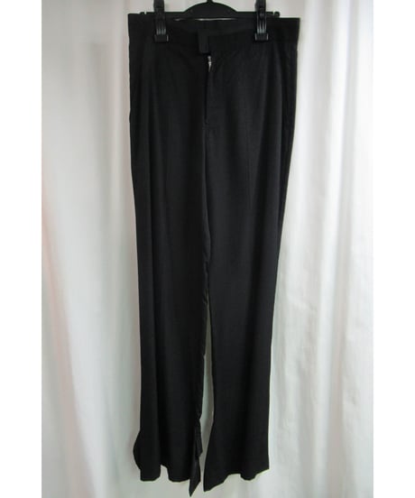 新品 04ss yohji yamamoto femme 裾フレアデザインパンツ FZ-P06-201
