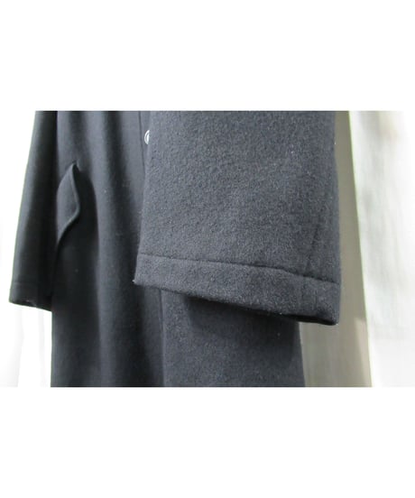 90’s Y’s for men yohji yamamoto pour homme vintage 襟リブニット切替えデザイン ロングコート （MG-C04-119）