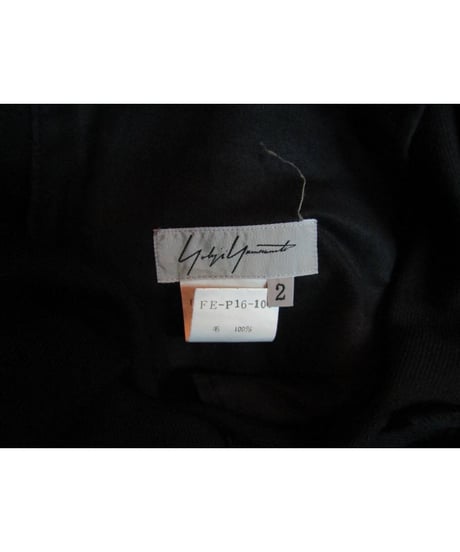 08aw yohji yamamoto femme ストレートシンプルパンツ FE-P16-100