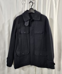 12AW yohji yamamoto pour homme 黒ミリタリーデザインジャケット （HD-Y01-141)