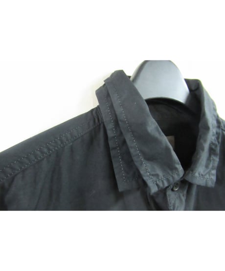 18aw yohji yamamoto pour homme 二重襟デザインロングブラウス HV-B51-016