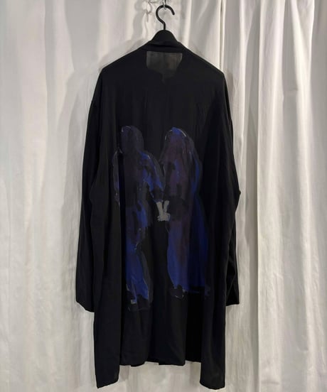 2020SS yohji yamamoto pour homme プリントロングチャイナシャツ（HN-B51-232）