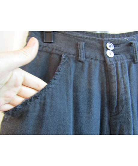 Y's yohji yamamoto 裾デザインクロップドパンツ YD-P16-031