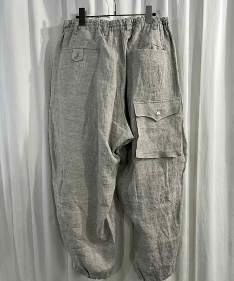 2017SS yohji yamamoto pour homme リネン カーゴパンツ（HD-P77-319）
