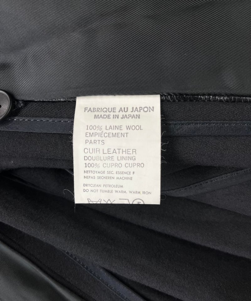 1980's yohji yamamoto femme vintage レザー切り替えジャケッ