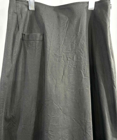 2017AW yohji yamamoto +noir アシメトリーデザインスカート （NK-S13-016）