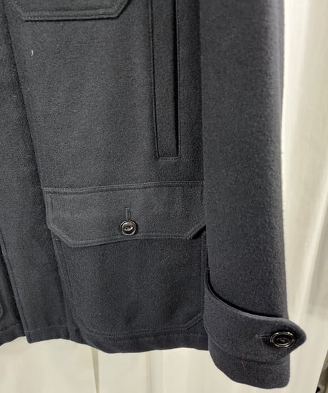 12AW yohji yamamoto pour homme 黒ミリタリーデザインジャケット （HD-Y01-141)
