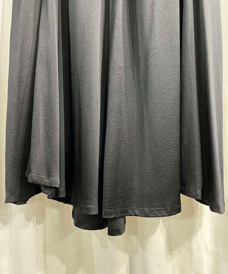 2015SS yohji yamamoto +NOIR シルクロングスカート（NU-S13-423）