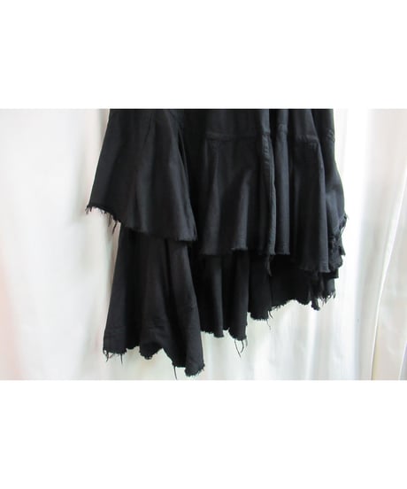 AD2004 JUNYA WATANABE COMME des GARCONS アシメトリーデザインフレアスカート JO-S094
