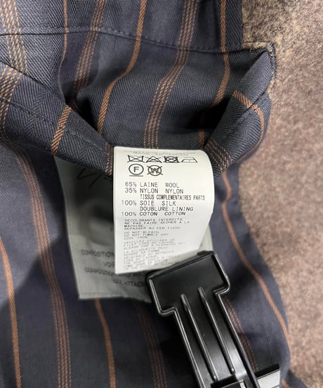 2022AW yohji yamamot pour homme ストール付きロングジャケット（HE-J40-168）