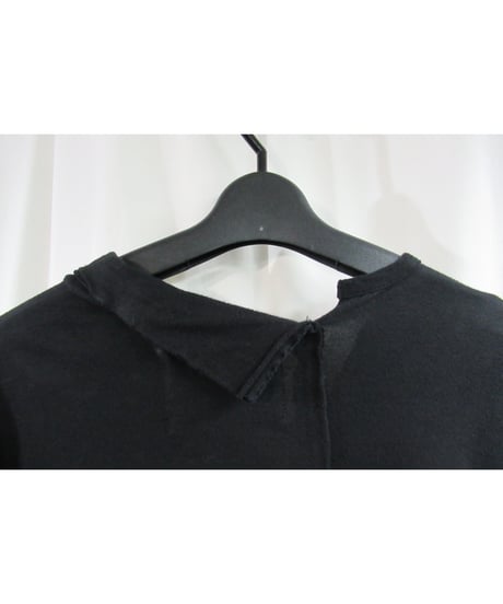 yohji yamamoto +noir BLACK and BLACK 変形襟デザインシャツジャケット ND-T83-067