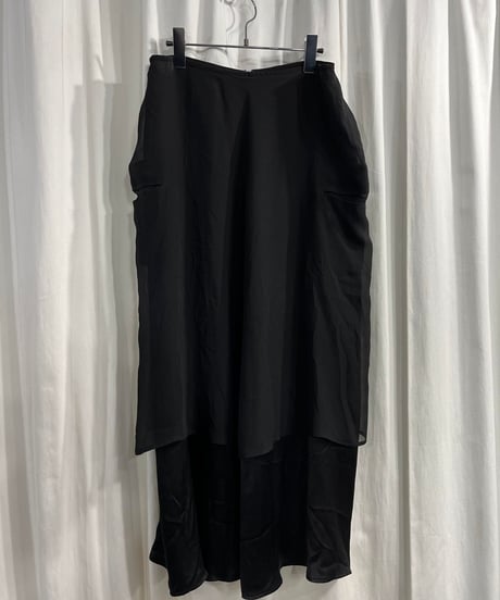 2004SS yohji yamamot +NOIR シルクロングスカート（NZ-S16-814）
