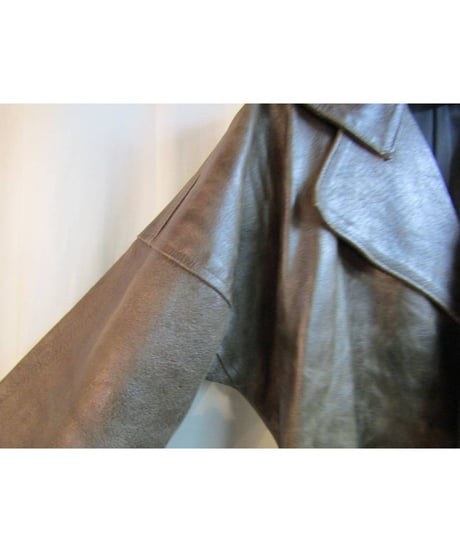 Y's yohji yamamoto レザー切替ロングコート YG-C10-700
