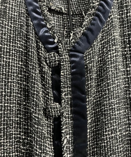 1997SS yohji yamamoto femme vintage オートクチュールシャネル風スーツ（FU-X07-432）