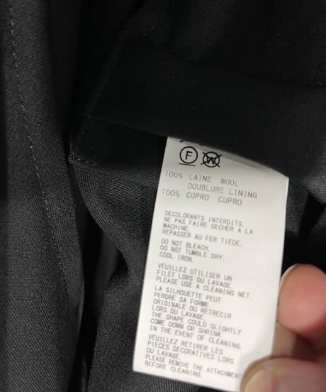 2021ss yohji yamamoto pour homme 一つ釦デザインショートジャケット　（HD-J38-100））