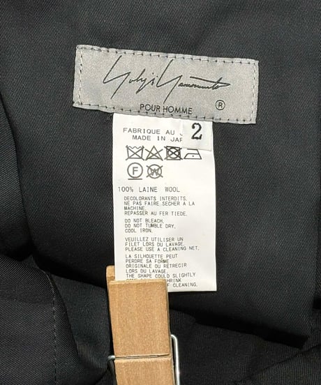 2021AW yohji yamamoto pour homme ワイドハーフパンツ（HX-P31-100）