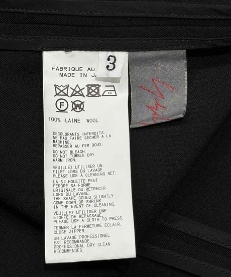yohji yamamoto +NOIR ダブルジップ長袖ワンピース（NR-D05-100）