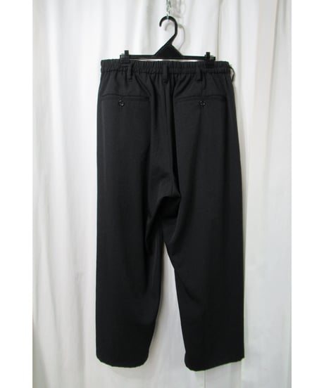 17ss yohji yamamoto pour homme ２タック テーパードパンツ（HD-P19-100）