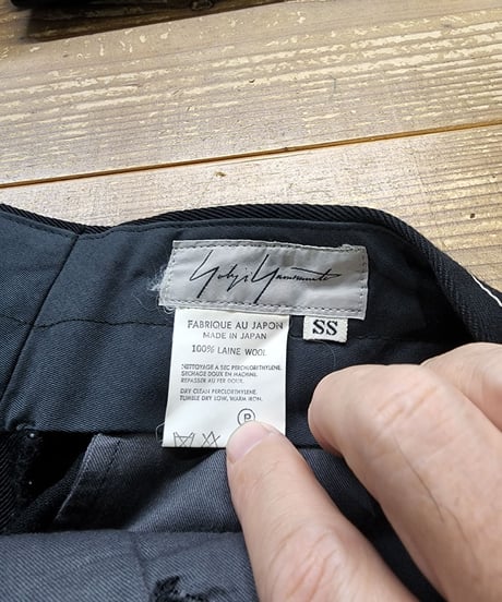 93AW  yohji yamamoto femme ストライプワイドパンツ (FP-P01-131)