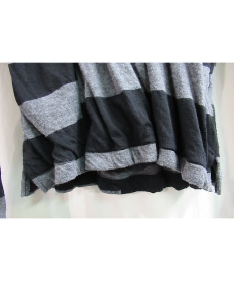 08ss yohji yamamoto pour homme ボーダー切り替えデザインカットソー HM-T35-085