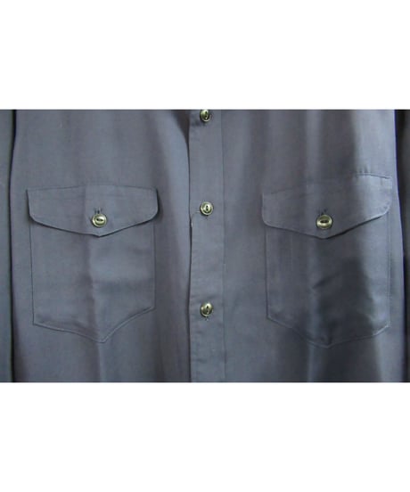 Y's for men yohji yamamoto 赤タグ 紺 ミリタリーシンプルブラウス ME-B50-218