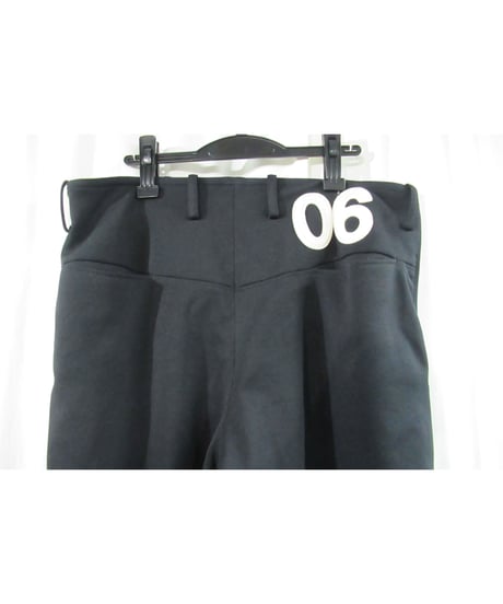 2003ss yohji yamamoto pour homme ロゴ入り ゼッケン テーパードパンツ　HQ-P51-930