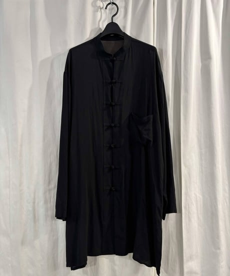 2020SS yohji yamamoto pour homme プリントロングチャイナシャツ（HN-B51-232）