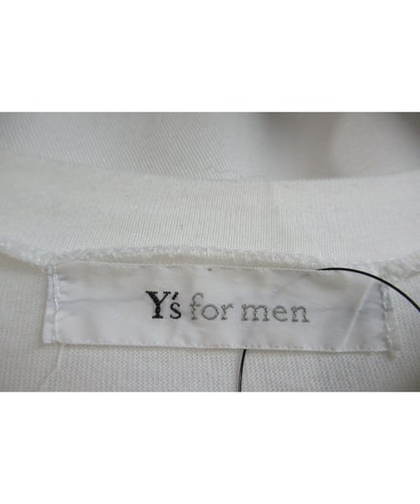 Y's for men yohji yamamoto フロントリブカットソー MZ-T36-801