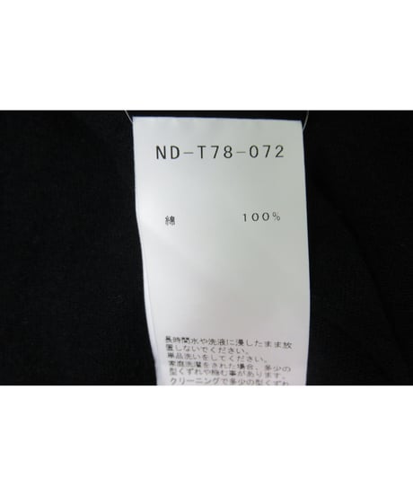 BLACK and BLACK yohji yamamoto +noir 【B】ワッペンデザインカットソー ND-T78-072