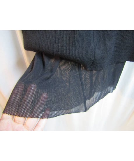 MICHIKO by Y's yohji yamamoto ニットレイヤードロングスカート YK-S30-123