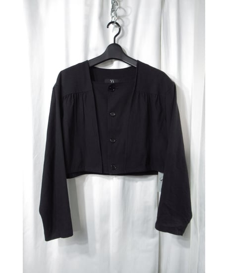 90’s Y’s yohji yamamoto vintage ノーカラー デザインショートジャケット（YQ-J02-103）