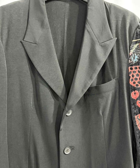 美品 2020SS yohji yamamoto pour homme 左裾プリーツロングジャケット（HN-J47-811）