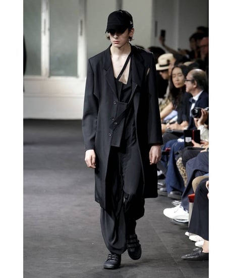 未使用 19ss yohji yamamoto pour homme カッティングデザインロングジャケット HH-J11-100