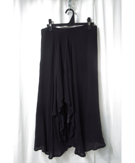 Y’s yohji yamamoto 裏地カラー切替え デザインフレアスカート（YO-S08-210）