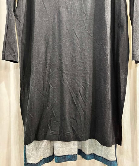 2020SS BLACK Scandal yohji yamamoto バックプリントロングカットソー（HN-T40-275）